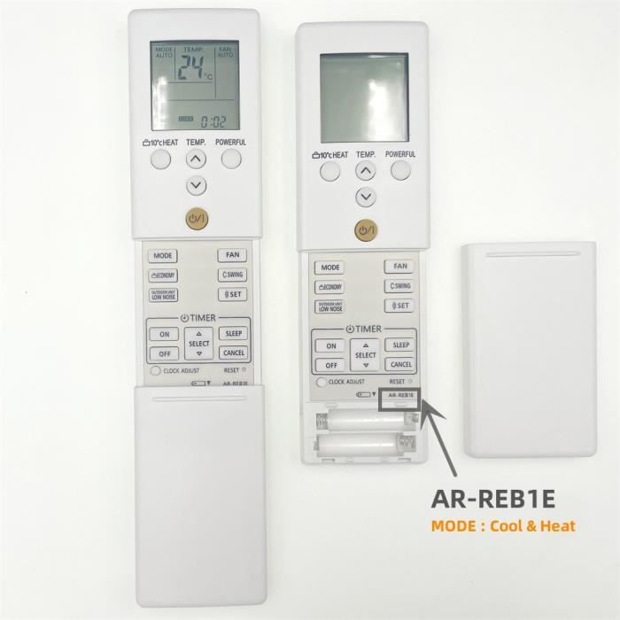 Télécommande de Remplacement,Télécommande AR-REM5E-AR-REB1E-AR-REM1U pour climatiseur FUJITSU GENERAL,compatible - AR-REB1E[E9]