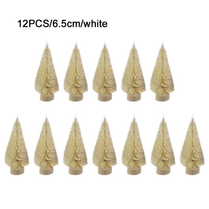 12 Mini Boîtes Cadeaux De Noël - Décoration Sapin, 4x4x6 Cm - 6 Modèles Différents (cloches, Baies) - Multicolore