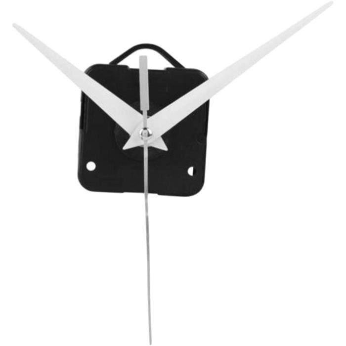 Mécanisme D'horloge Quartz longue broche mains noir contr 73 mm.