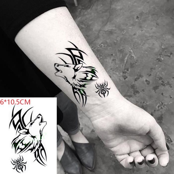 Corps Tatouage Autocollant De Tatouage Temporaire Pour Hommes Et Femmes Faux Tatouage Col Mots Noirs Ange Diable Rose Rouge Cdiscount Au Quotidien