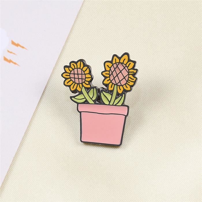 4 épingles Magnétiques Tournesol Argent – Pour Chapeau, Siège Western Ou Concours
