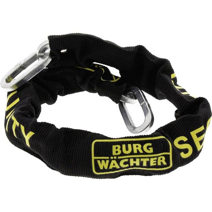 Kit D'ancrage Au Sol Burg-Wachter - Chaîne Dorée 2 M Et Antivol U Pour Vélo/moto