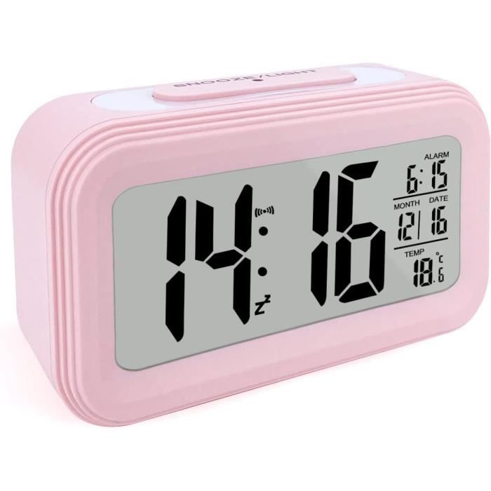 GOLOZA Réveil numérique pour chambre à coucher, horloge numérique avec