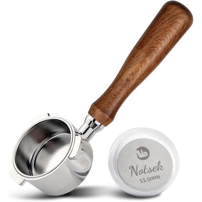 Porte-filtre Sans Fond 54 Mm Pour Sage/Breville Barista, Inox Et ABS, Neuf