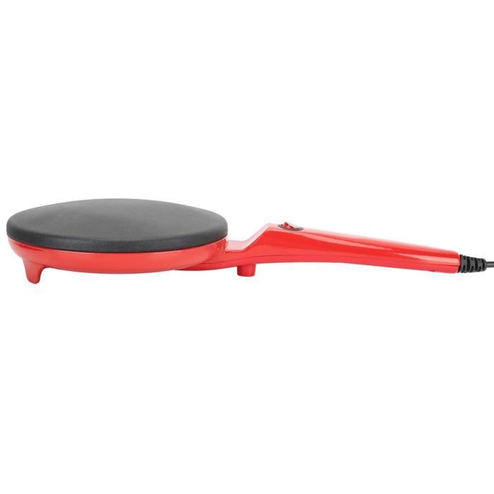 Crêpière électrique SENYA 1000W - 6 Empreintes De 11,5 Cm - Plaque Antiadhésive - Inclus 6 Spatules + Louche