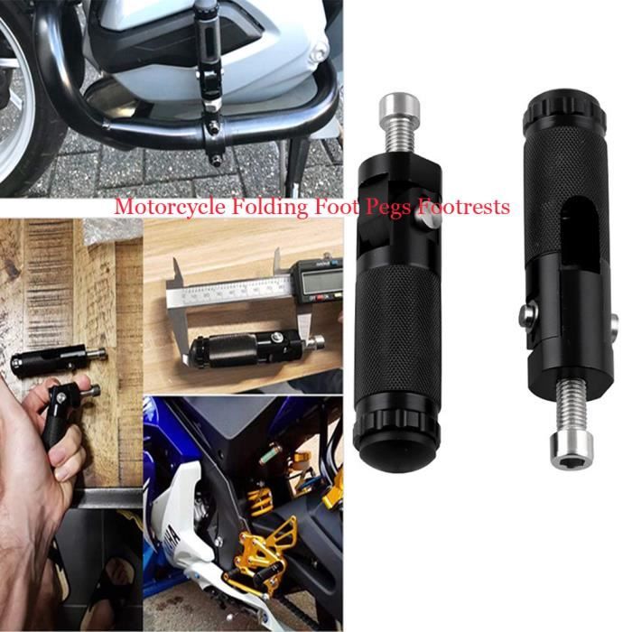 Repose-pieds CNC Noir Pour Moto BETA RR 50 Dirt / Pit Bike - Pièce De Rechange Et Customisation - 2