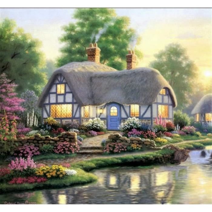 Peinture Diamant Salon 5D DIY Par Numéro Kit Complet Diamant