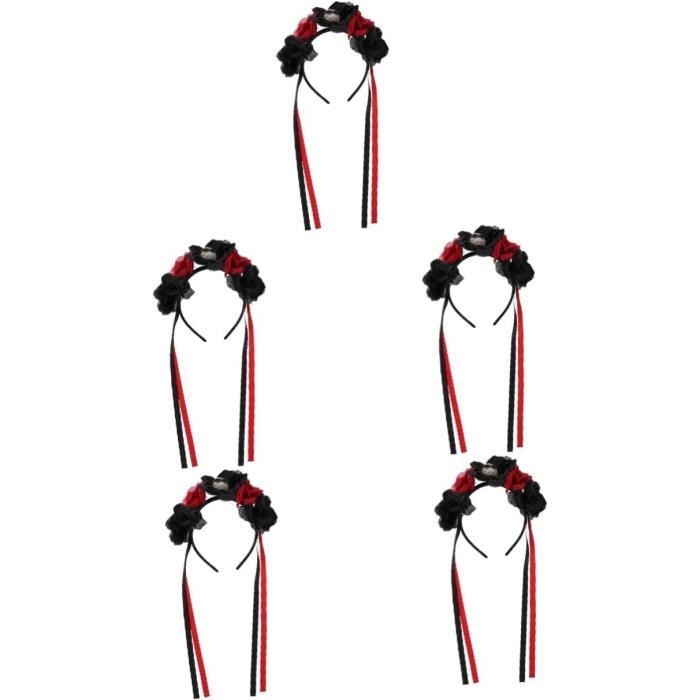 Bandeau Oreilles De Souris à Paillettes - 5 Pièces, Déguisement Halloween, Fête D’Anniversaire, Accessoire Cosplay