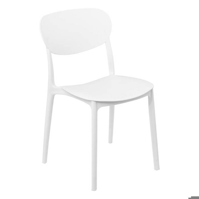 Chaise empilable plastique blanc Plasta - 5five Chaise empilable plastique blanc Plasta - 5five