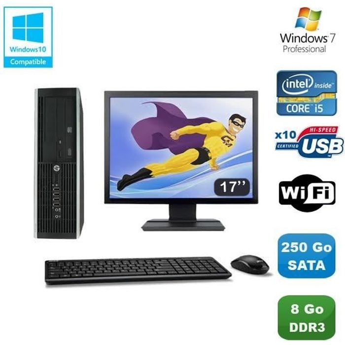 HP Elite 8100 SFF 250 Go - vue 2