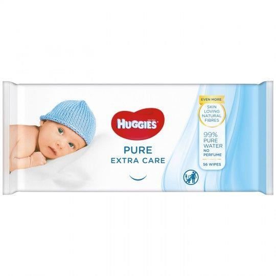 HUGGIES Lingettes Bébé pure extra care - Le paquet de 56 lingettes -  Cdiscount Puériculture & Eveil bébé