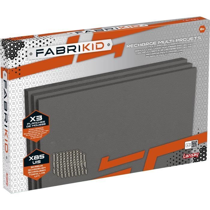 Fabrikid - Recharge Multi- Projets - Jouet Garçon - Construction - Dès 8 ans - Lansay