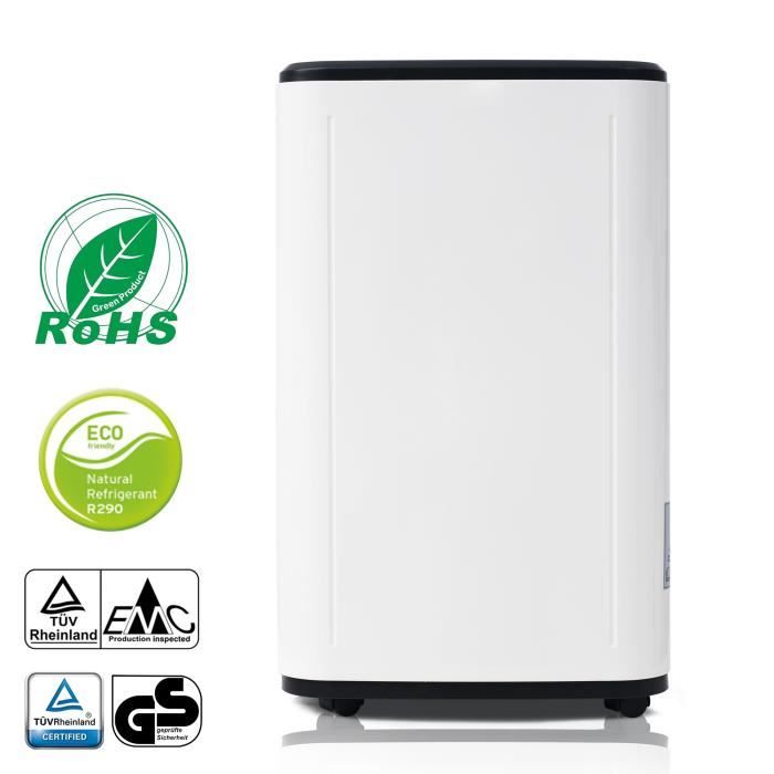 Déshumidificateur 25L/Jour 26㎡ Purificateur d