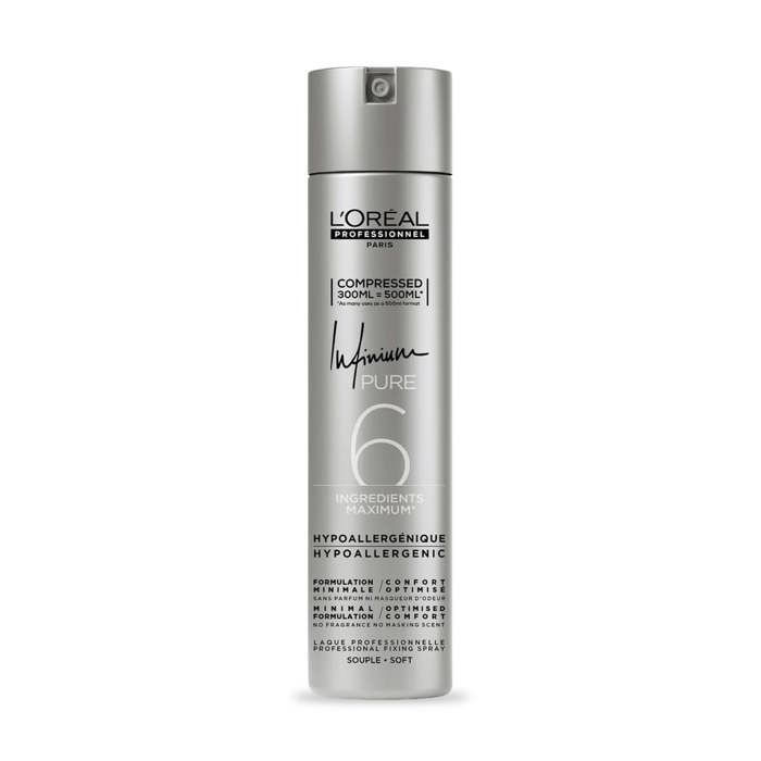 Laque - LOréal Professionnel - Infinium Pure - Fixation Souple - 300ml - Hypoallergénique