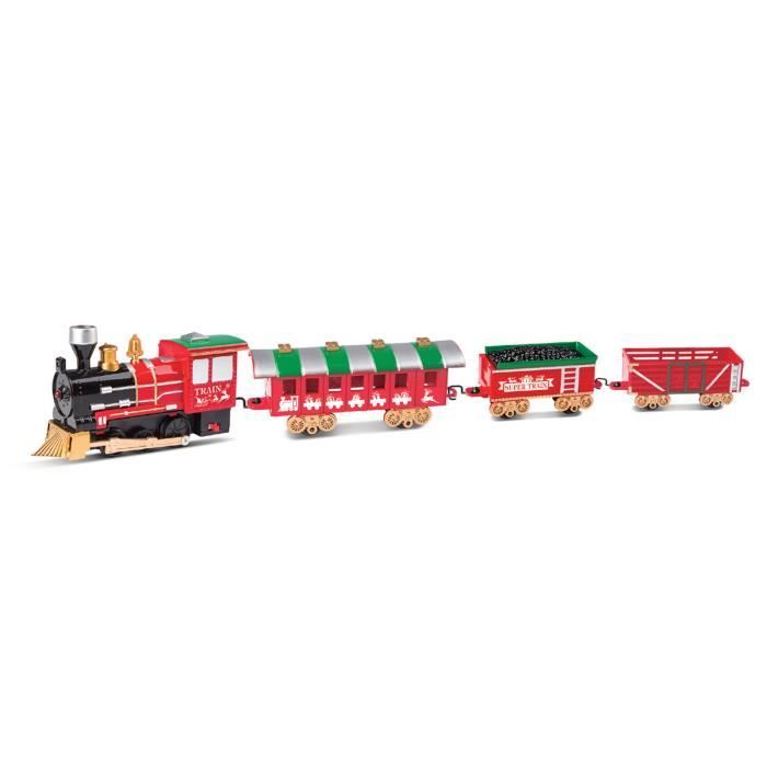 Miniature Railway Train Set Batterie Enfants Jouet Cadeau de Noël de Noël NEUF 