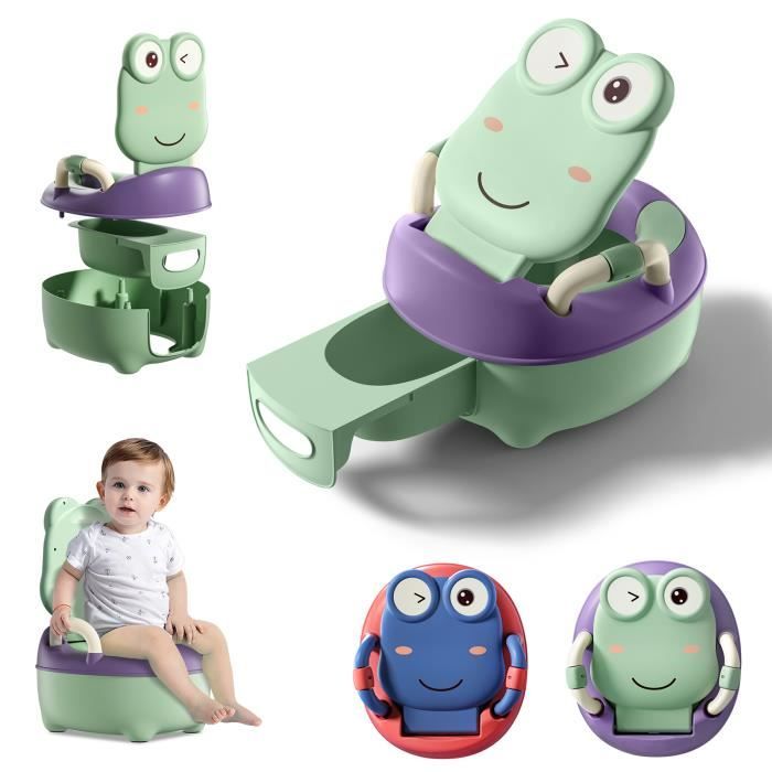 Pot Pour Bébé Rotho Bella Bambina - Vert - Forme Anatomique, Hauteur Idéale Et Poignée De Transport