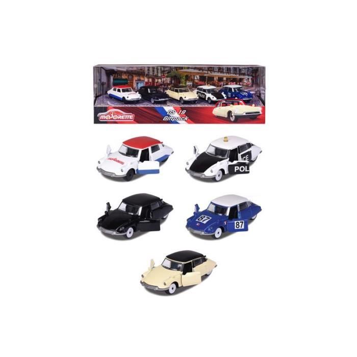 Voitures Majorette Vintage Citroën DS 19 Giftpack 5 pièces