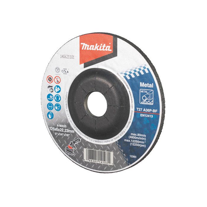 Disque à ébarber pour métal ébavurages divers pour meuleuses d'angle MAKITA A 80933