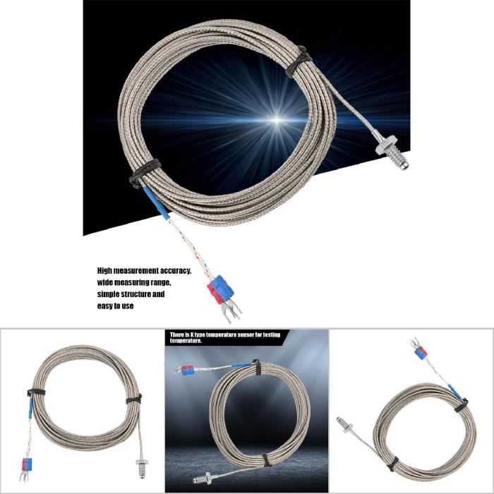Thermocouple Type K Avec Filetage M6 BSW - Sonde De Mesure De Température, Câble De 1 à 5 Mètres, Haute Précision - 5