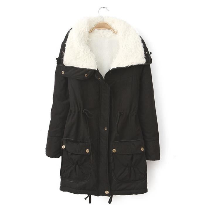 manteau long femme chaud