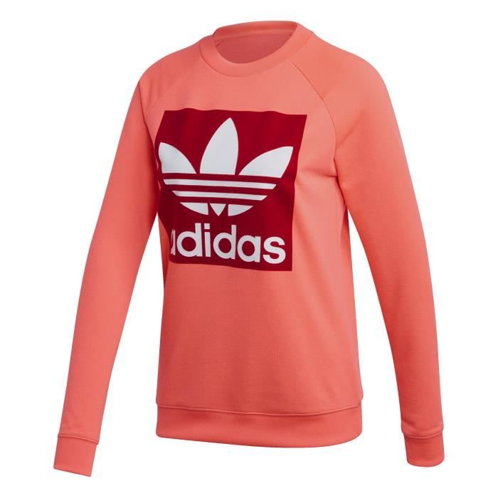 pull adidas femme noir et rose