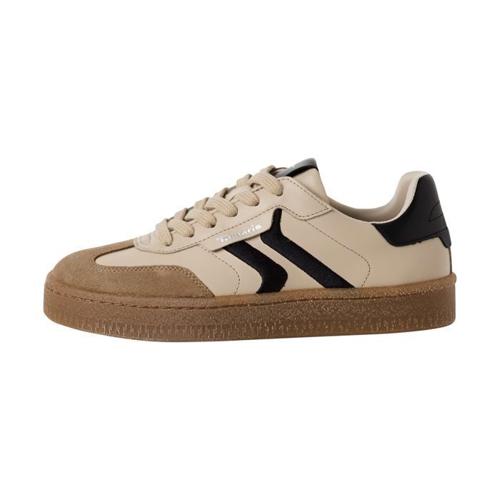 tamaris Basket Basse Cuir Tamaris - Beige comb