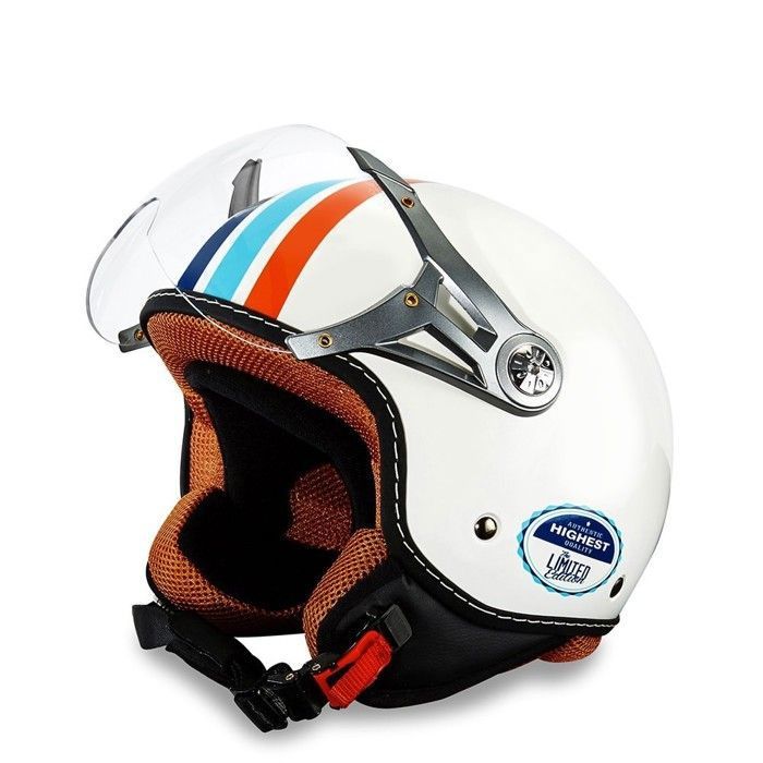 Casque jet STRIPES Eole - Casque jet homologué - SCOOTEO - Cdiscount Auto