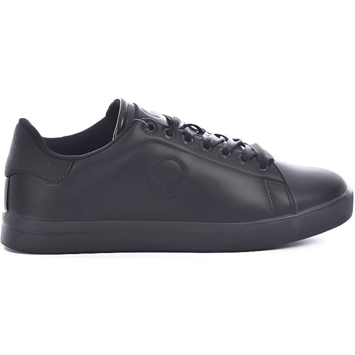 Baskets basses en cuir - Femme - Sergio Tacchini - Noir - Lacets