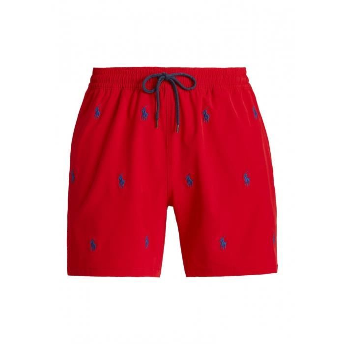 Ralph Lauren Short de bain homme RALPH LAUREN multi logo couleur rouge Rouge XXL Rouge Cdiscount Pret a Porter