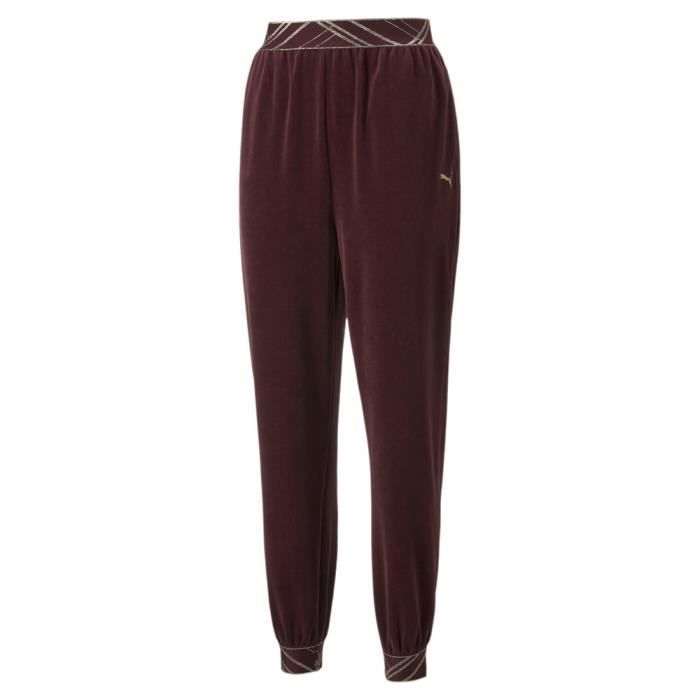 Jogging Bordeaux Femme Puma Glam