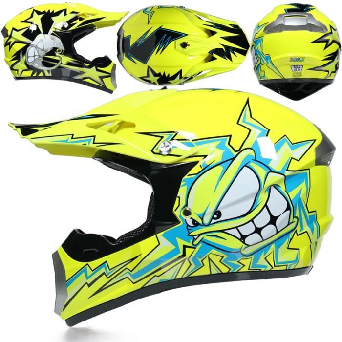 Casque Motocross Intégral Unisexe - Homologué DOT, Avec Lunettes, Gants Et Masque, Tailles S à XL - 6