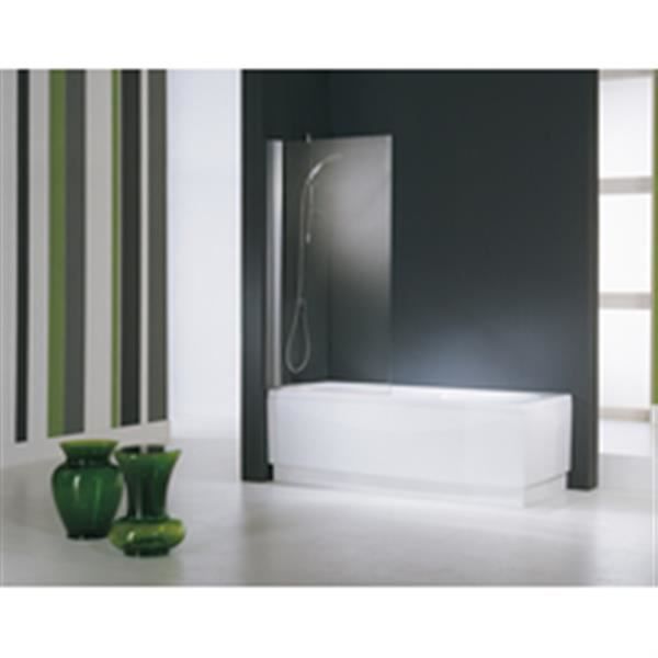 Novellini Pare Baignoire Aurora 1 Panneau Pivotant 80x150 Cm Verre Trempe Transparent Blanc Epaisseur Du Verre 6mm Ref Auroran1801a Achat Vente Porte De Baignoire Novellini Pare Baignoire Au Cdiscount