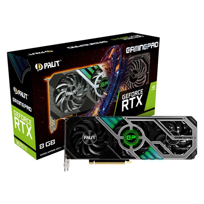 Carte graphique - Palit - GeForce RTX 3070 Ti - 8 Go GDDR6X - 294 mm - Ventilateur