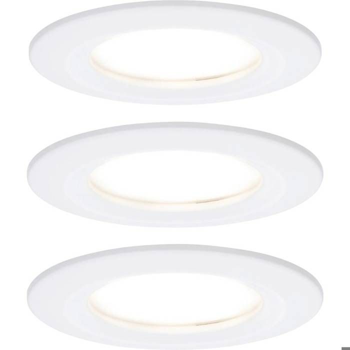 Encastrés LED Coin Slim - PAULMANN - 93870 - 6 8 W - IP44 - Kit de 3 à intensité variable
