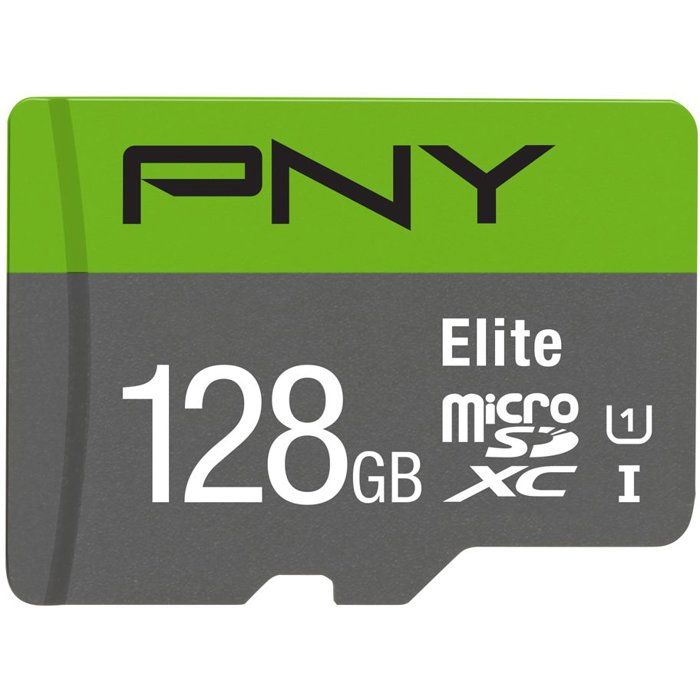 PNY Elite - Carte mémoire microSDXC - 128 Go - UHS-I U1 Classe 10 - 100 Mo/s