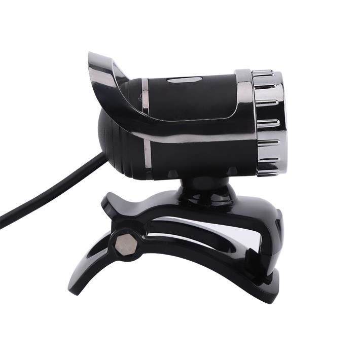 Webcam HD – Qiilu – 12M Pixels – Microphone intégré – Rotation 360° – USB 2.0