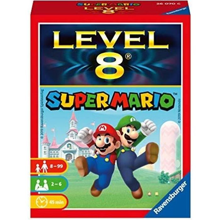 Ravensburger - Level 8 - Super Mario - Jeu de cartes - Jeu de socié