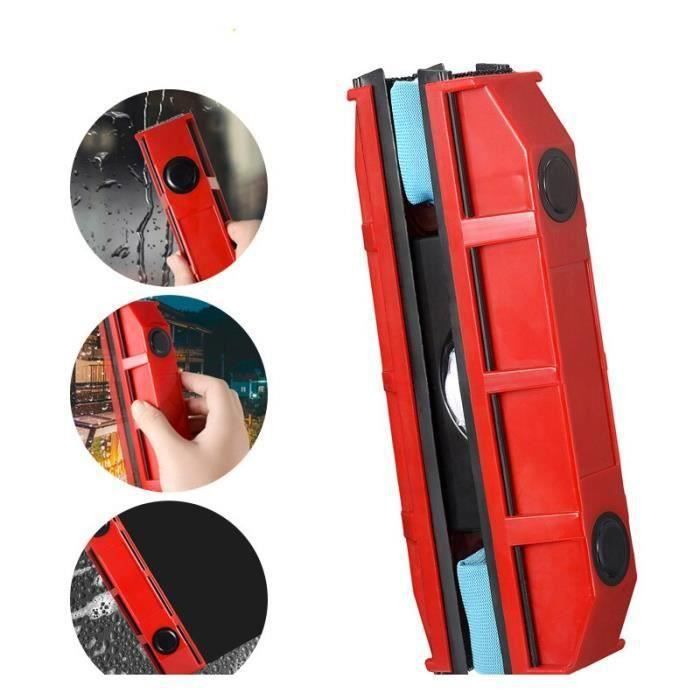 Lave-Vitre Magnétique Double Face CW912 - Nettoyeur De Vitres Intérieur/Extérieur Pour Voiture, Maison, Sans Effort