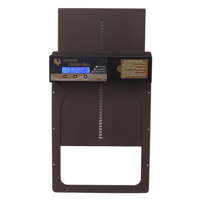 Comparer les prix de Shipenophy Porte solaire automatique Coop Porte de poulailler automatique minuterie à énergie solaire IP45 jardin protection Café