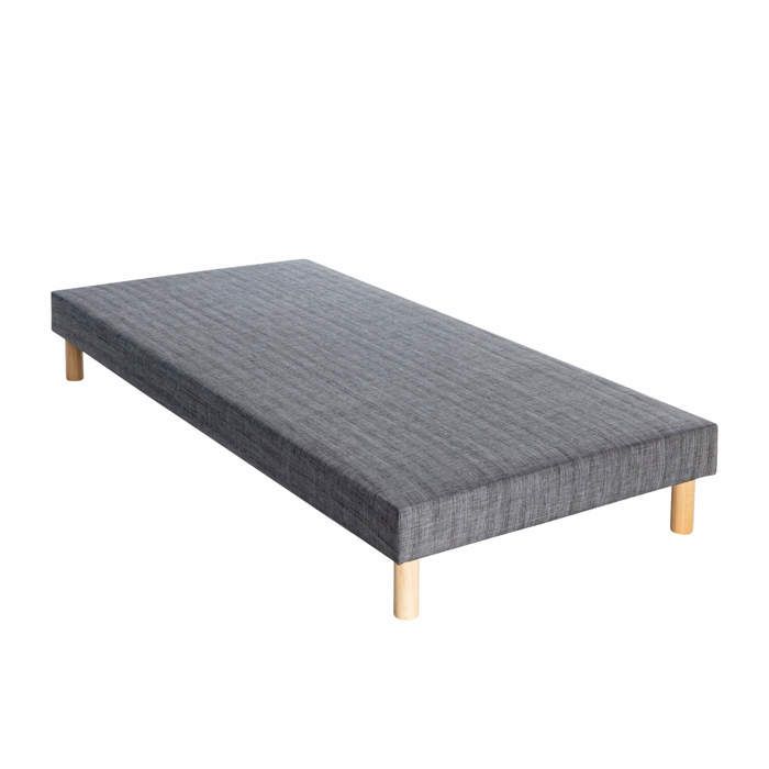 Sommier tapissier gris orage 13 cm Lune - SOMEO 2x90x200 - Gris - Garantie 5 ans - Someo Sommier tapissier gris orage 13 cm Lune - SOMEO 2x90x200 - Gris - Garantie 5 ans - Someo