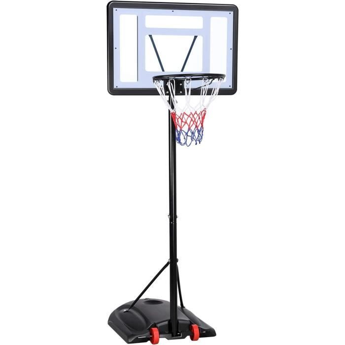 Panier de Basket sur Pied Extérieur/Intérieur Panier de Basket-Ball Mobile  Portable Hauteur Réglable 146-200CM pour Enfant-Adulte - Cdiscount Sport