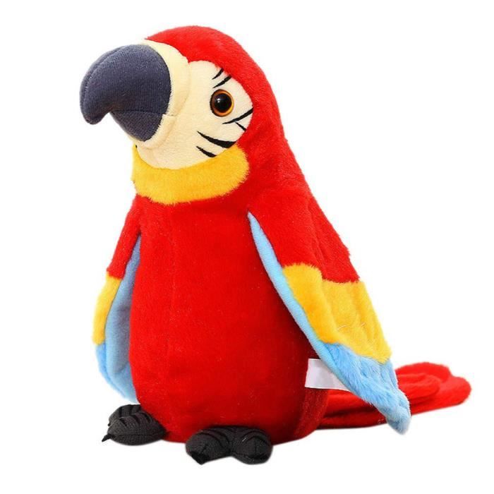 Bracelet Slap Perroquet En Peluche – Bleu – Accessoire Animé – Cadeau Enfant – 25 Cm