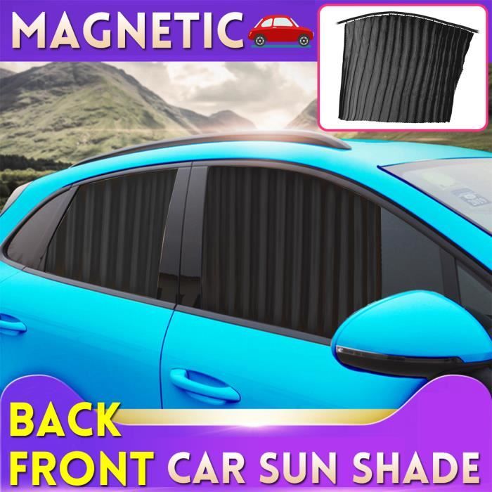 TEMPSA Universel Pare-soleil Voiture Vitre latérale Arrière protection  Anti-UV Noir Piste magnétique Adsorption Installation - Cdiscount Auto