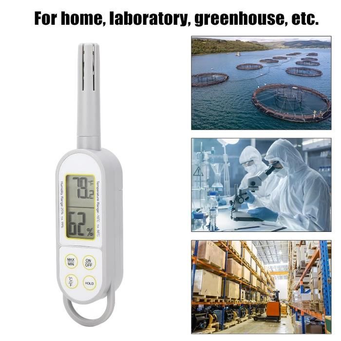 Hygromètre Numérique LCD – Thermomètre Et Testeur D'Humidité Pour Intérieur (Température En °F)