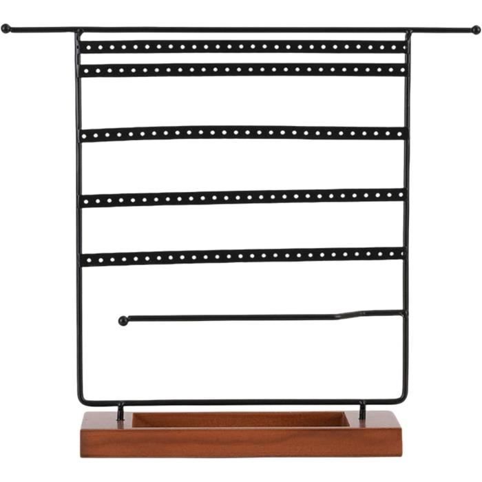 Porte-bijoux Avec Plateau à Bagues – Range Colliers, Bracelets Et Boucles D'oreilles – Design Blanc Pratique