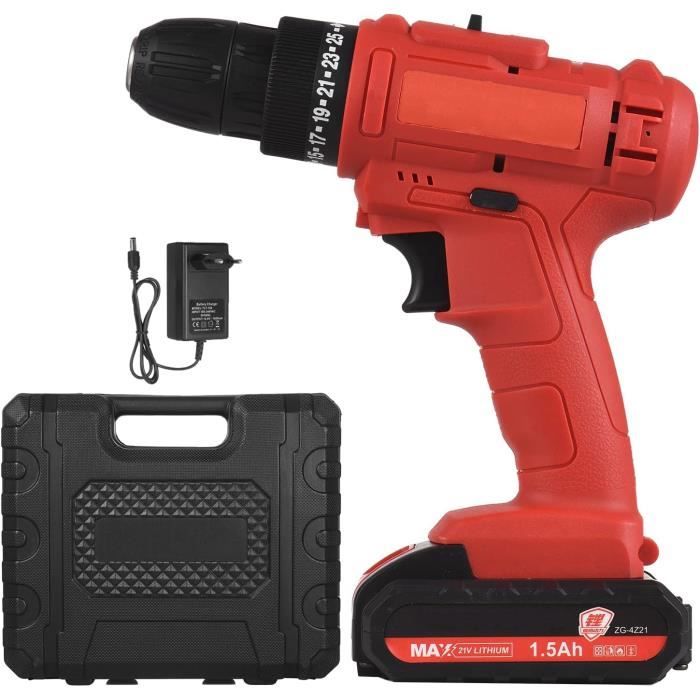 Perceuse Visseuse Sans Fil 12V 45Nm - 26 Forets + 2 Batteries - VickyHome