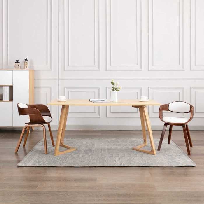VidaXL 2x Bois Courbé Chaises de Salle à Manger Chaises à Dîner Chaises de Repas Sièges à Manger