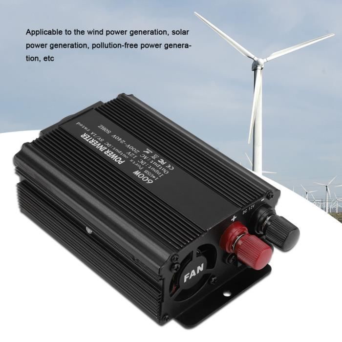 Onduleur 24V à 220V 200W - Convertisseur Tension Pur Sinus Modifié, 2 Prises + 4 Ports USB, Pour Camion, Camping-car, Bateau