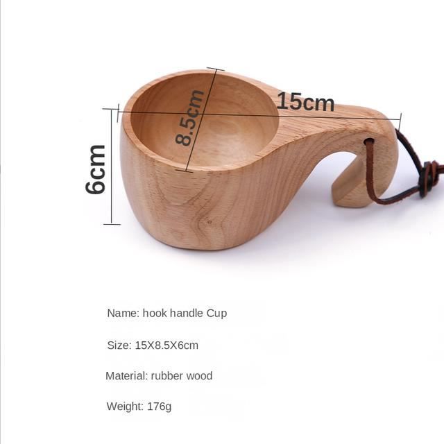Tasse En Bois Naturel Pour Café, Thé, Bière Ou Lait - Mug Bois Artisanal, Design Simple Et écolo