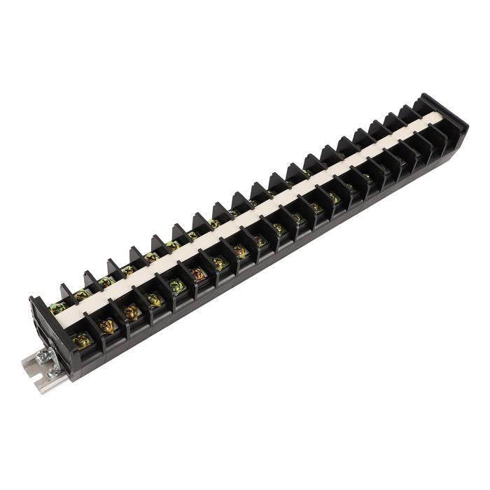 Pass Fil Informatique Bornier de fil Bloc de barrière de fil 660V 60A, 2 pièces, Type Rail ...